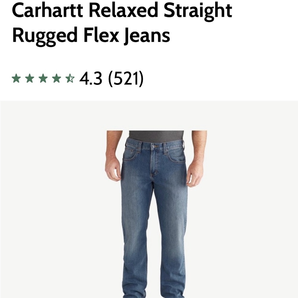 Carhartt Men's Relaxed Fit Jeans - Blue